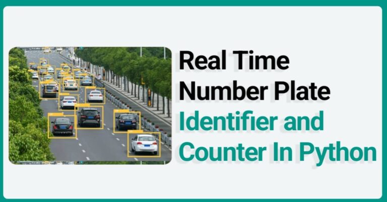 Real time Number Plates Identifier and Counter in Python