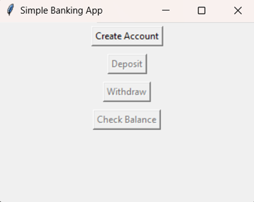 Banking Application using Python