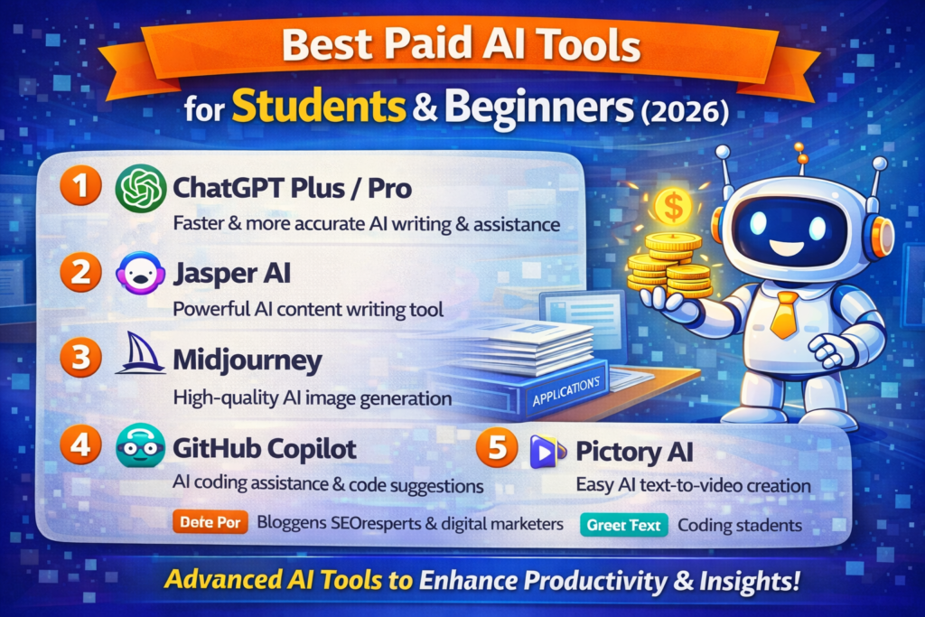 AI Tools for Students & Beginners (Free + Paid)