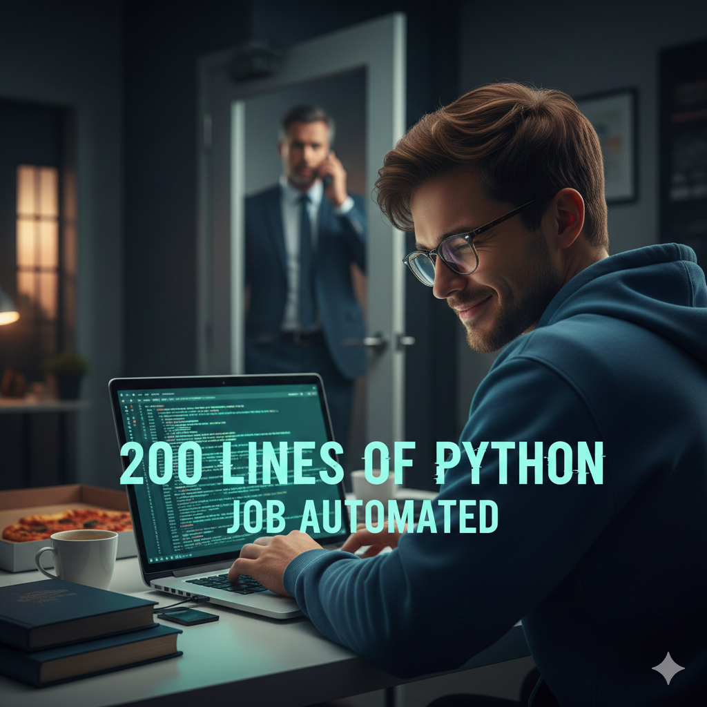 I Automated My Entire Job With 200 Lines of Python (Boss Still Doesn't Know)