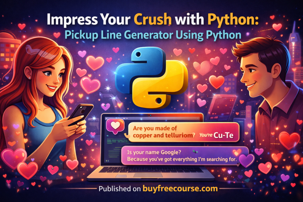 Impress Your Crush with Python: pickup line generator using python